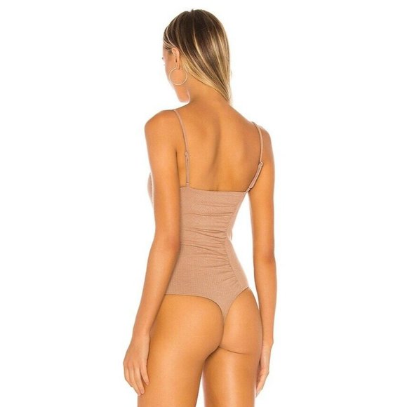 Lovers + Friends Donovan Bodysuit Tan Brown XL - Picture 5 of 7